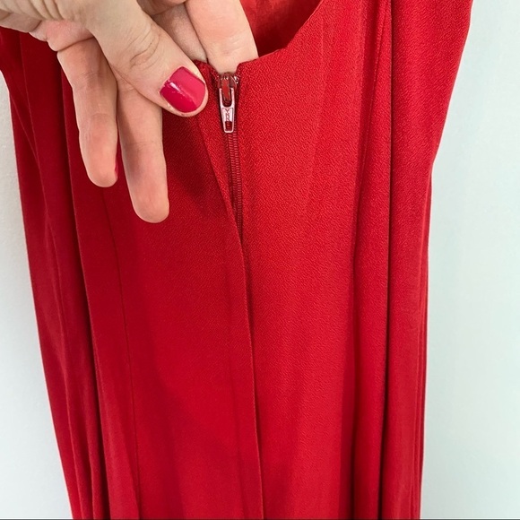 Gunne Sax Dress Size XS Small Vintage 90s Jessica McClintock Red Prom Dress - Picture 7 of 15